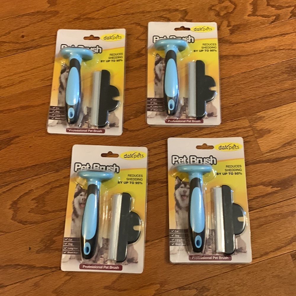 Professional Pet Brush bundle of FOUR reduces shedding by up to 95%. Resellers?!